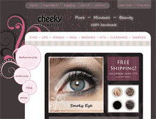 Tablet Screenshot of cheekycosmetics.com