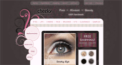 Desktop Screenshot of cheekycosmetics.ca